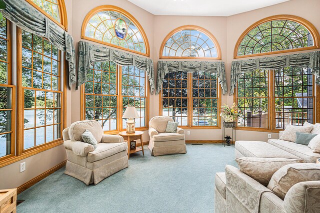 view of sunroom / solarium