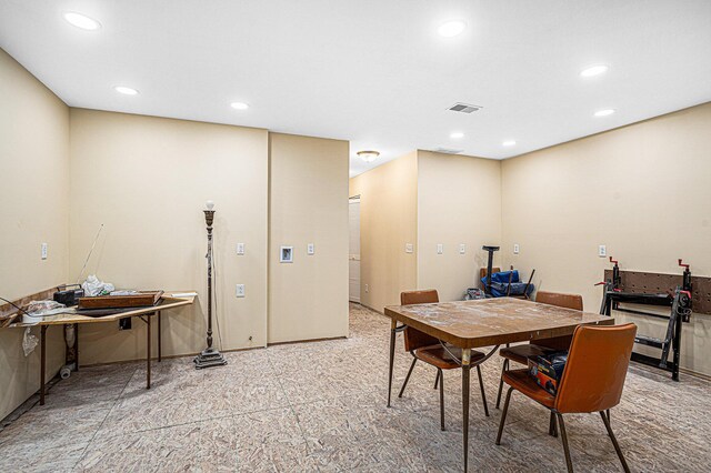 view of dining area