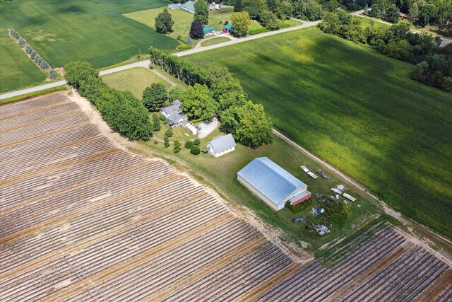 bird's eye view featuring a rural view