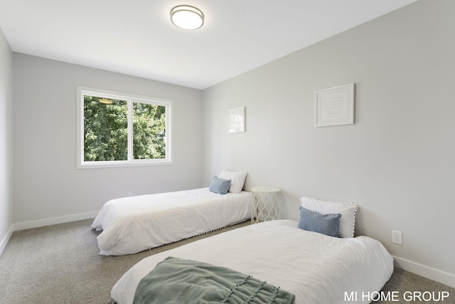 bedroom with carpet floors