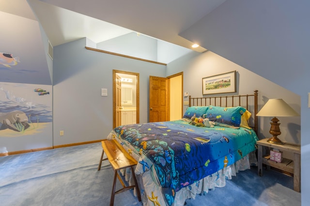 bedroom with carpet flooring