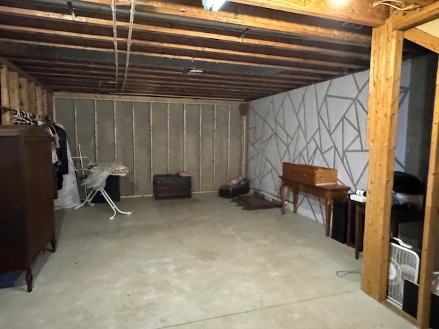 view of basement