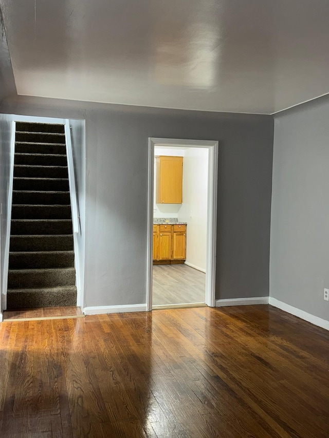 interior space with wood-type flooring