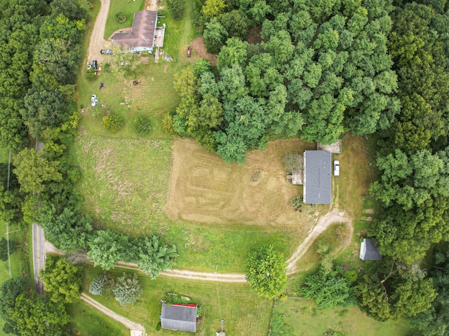 aerial view featuring a rural view