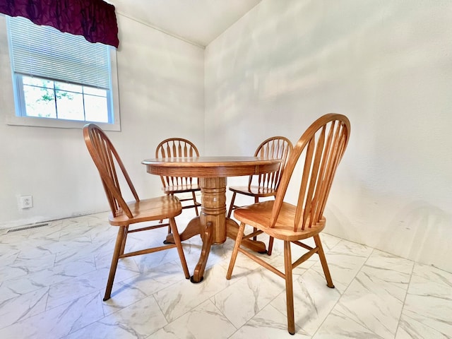 view of dining space