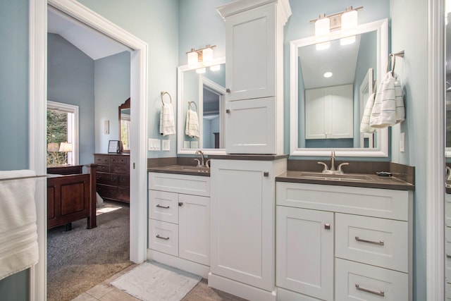 bathroom with vanity