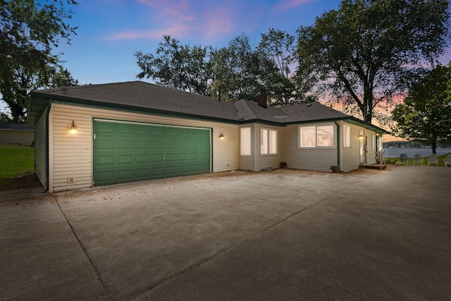 ranch-style house with a garage