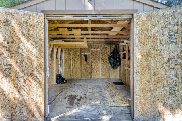 view of storage room