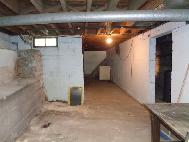 view of basement