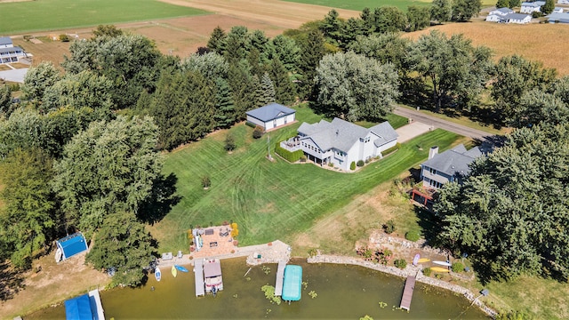 bird's eye view featuring a rural view