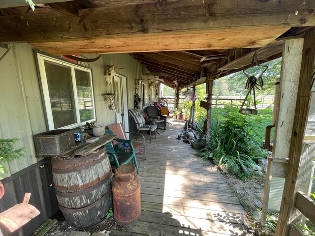 view of wooden terrace