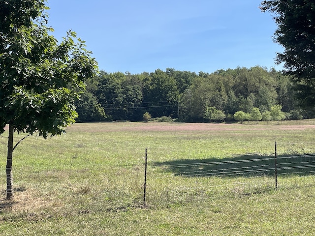 2622 S Sheridan Rd, Caro, MI 48723 - view of yard with fence, a rural view, and a forest view