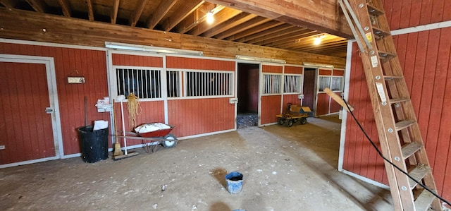 view of horse barn