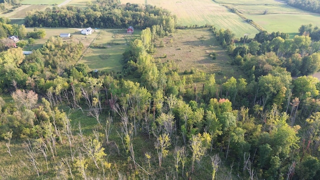 drone / aerial view featuring a rural view