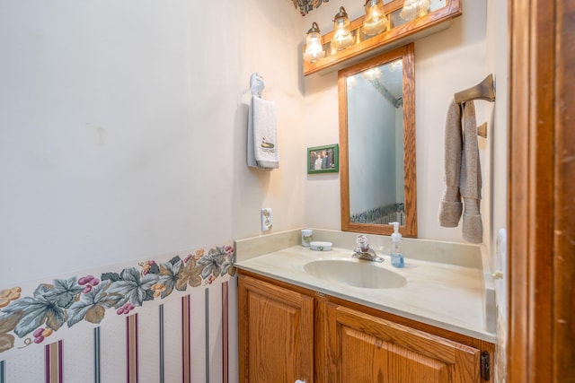 bathroom featuring vanity