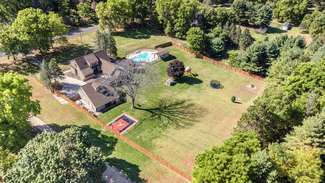 birds eye view of property