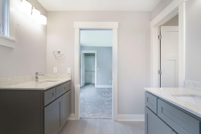 bathroom with vanity