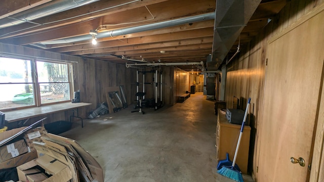 view of basement