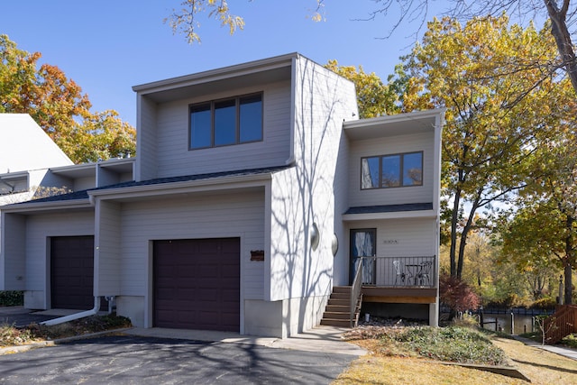 modern home with a garage