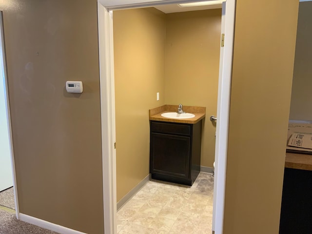 bathroom with vanity