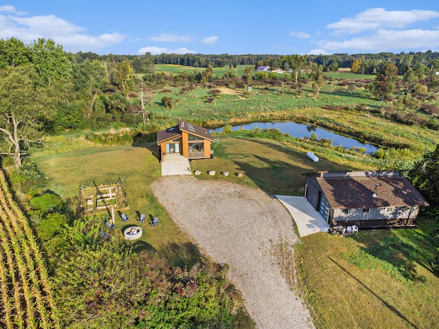 bird's eye view featuring a rural view