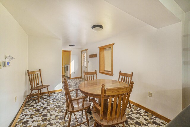 view of dining space