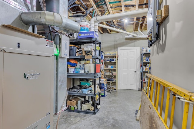 view of storage room