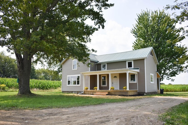 view of front facade with a porch