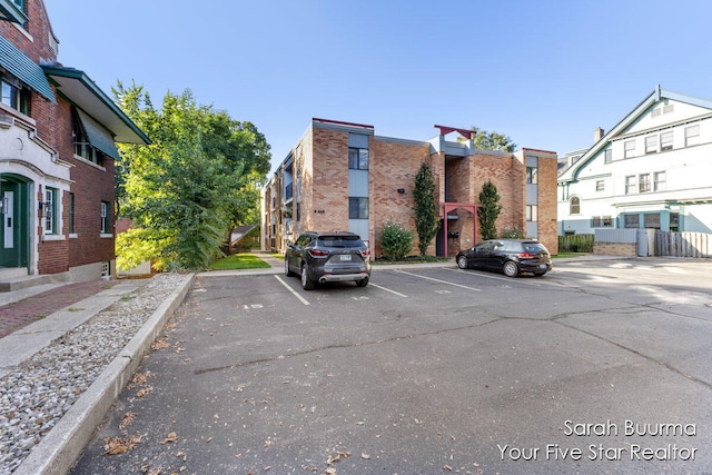 view of parking / parking lot