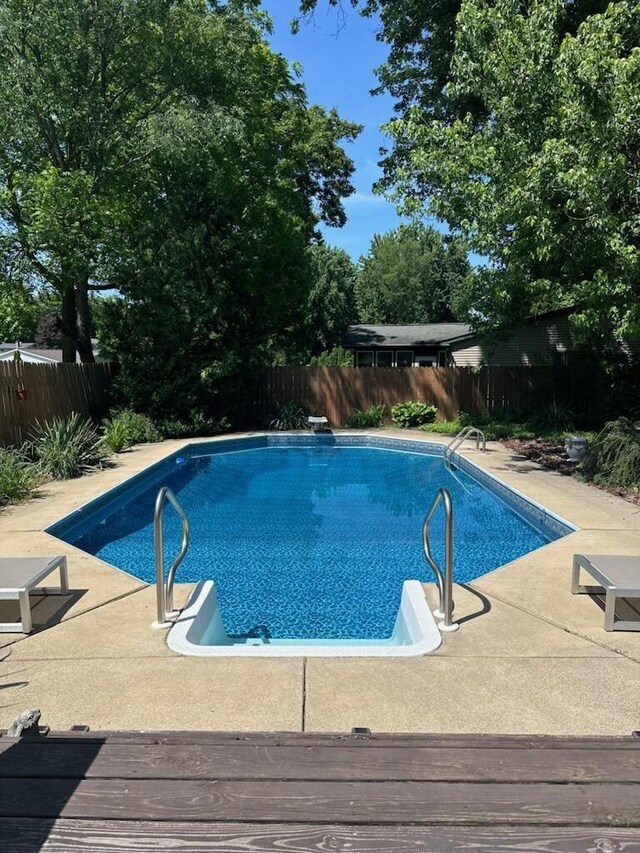 view of pool with a patio area