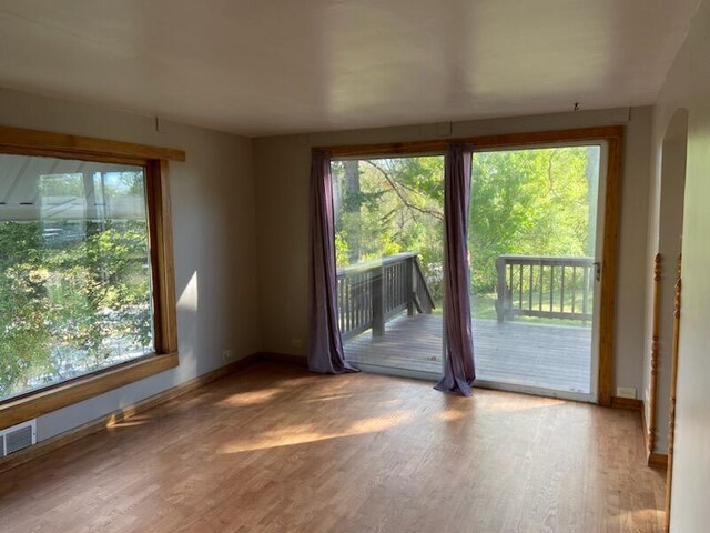 interior space featuring hardwood / wood-style floors