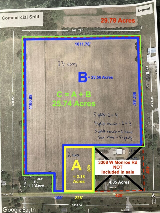 3308 W Monroe Rd Lot C 25.74Acres, Hart, MI 49420