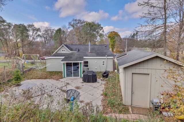 back of house featuring a patio