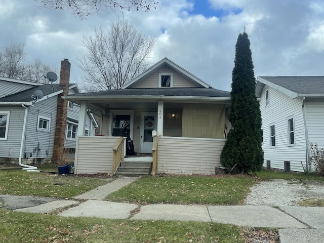 bungalow featuring a porch