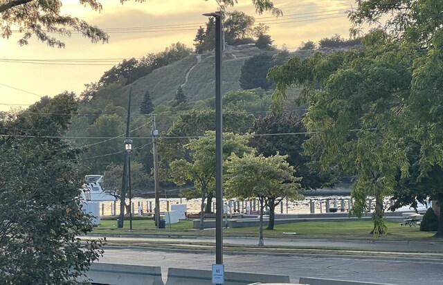 view of property's community featuring a yard