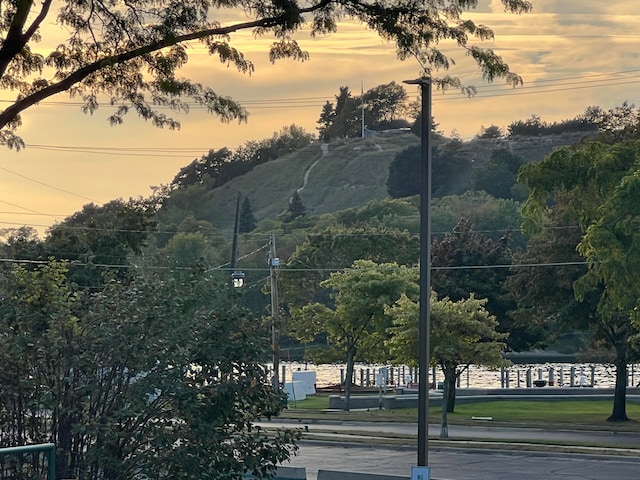 property view of mountains with a water view