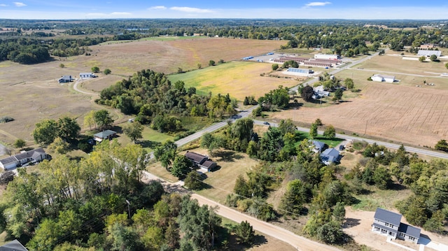 aerial view featuring a rural view