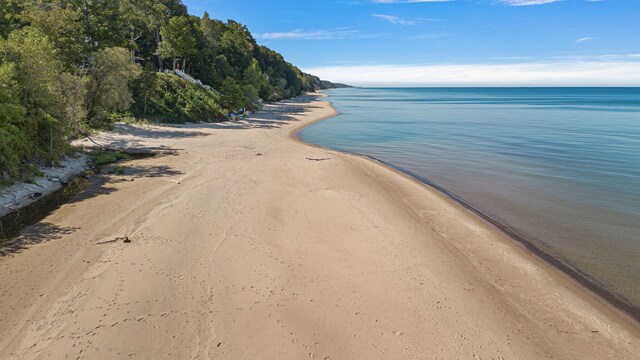 water view featuring a beach view