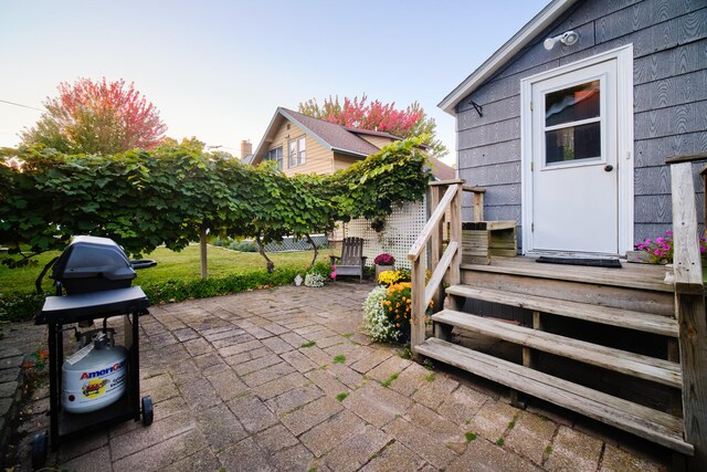 view of patio / terrace with grilling area