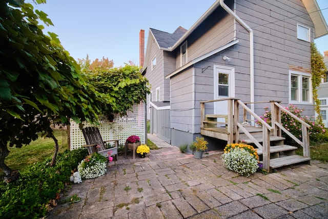 view of patio / terrace with a deck