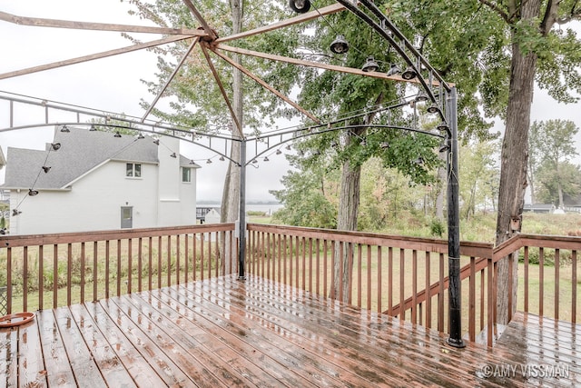 view of wooden terrace