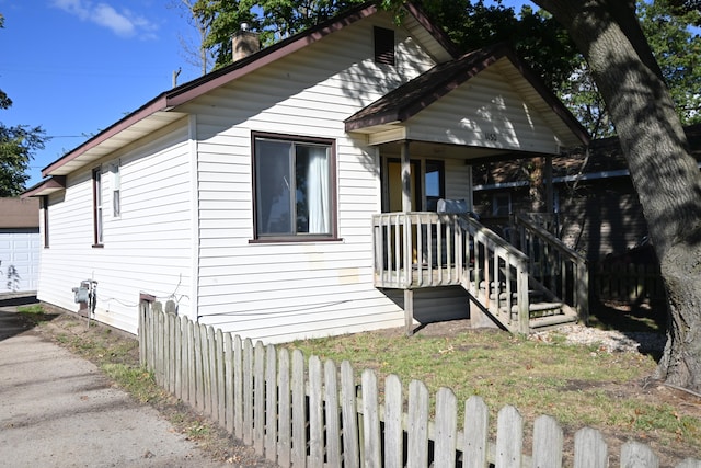 view of bungalow-style house