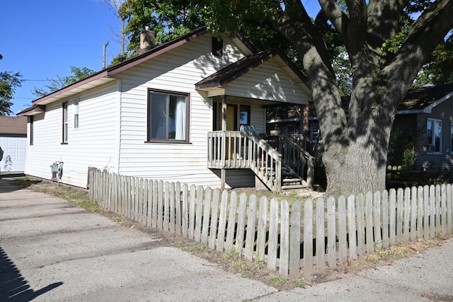 view of bungalow-style home