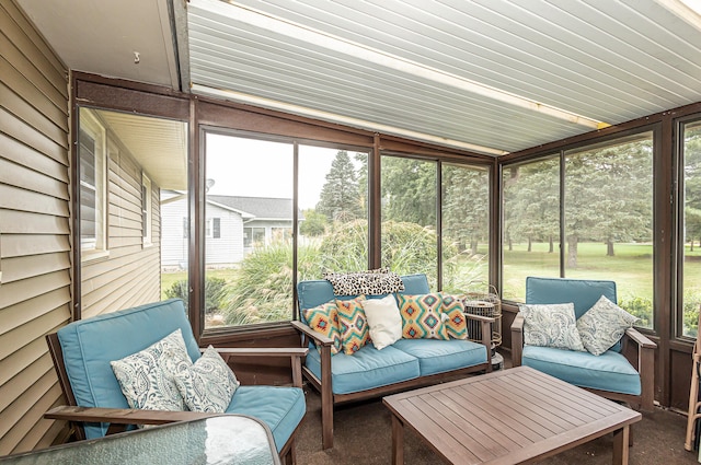 sunroom with a wealth of natural light