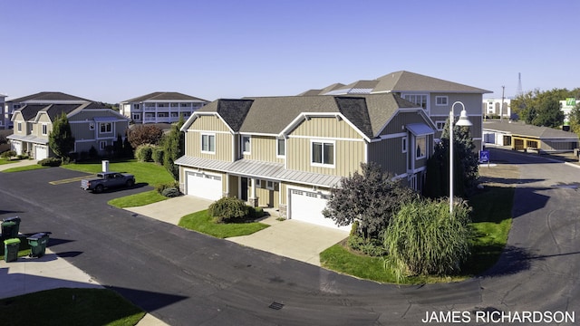 view of property with a garage