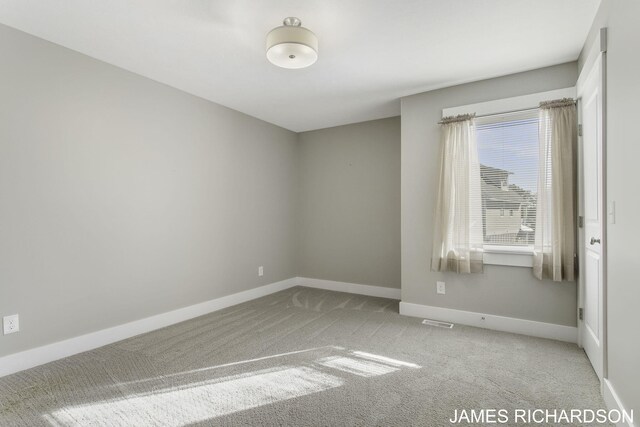 view of carpeted empty room