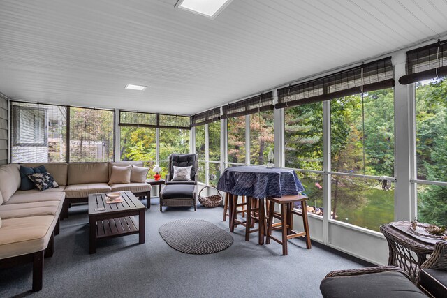 view of sunroom / solarium