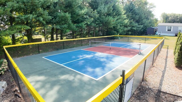 view of tennis court