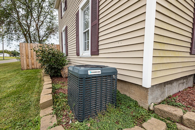 details featuring central AC unit