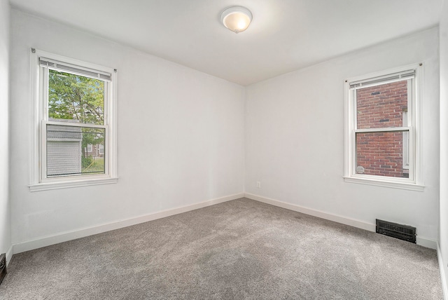 view of carpeted empty room